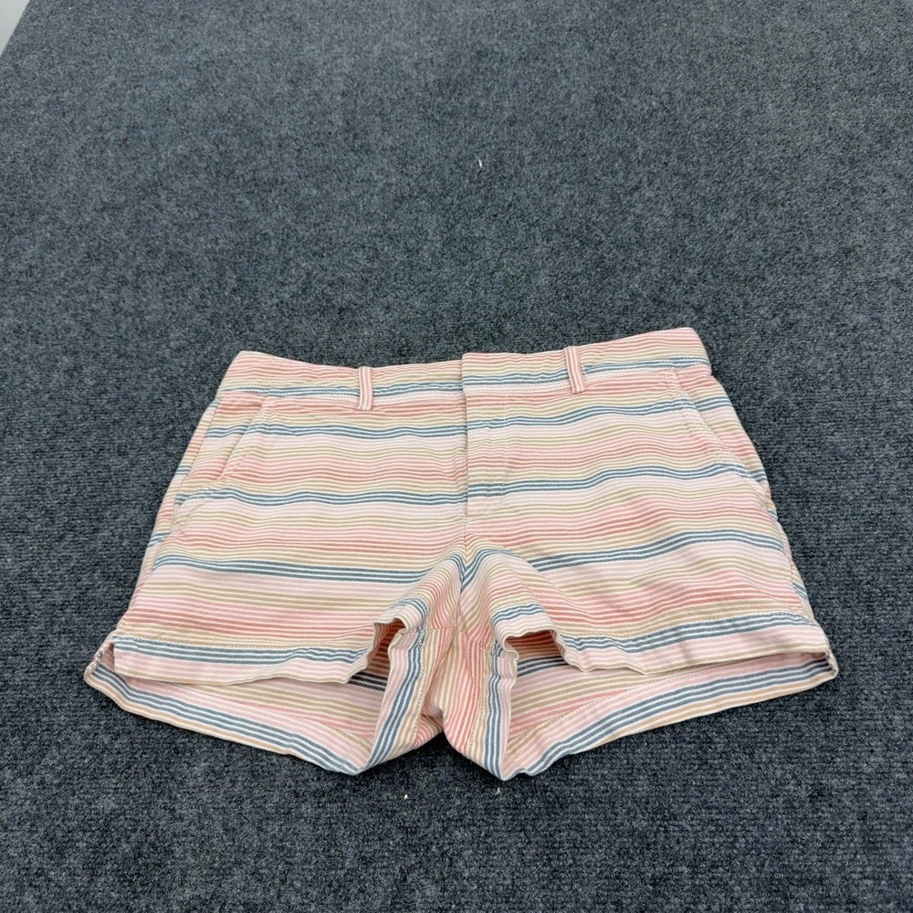 Gap City Short Shorts Womens 10 Multi Striped Casual Summer Preppy